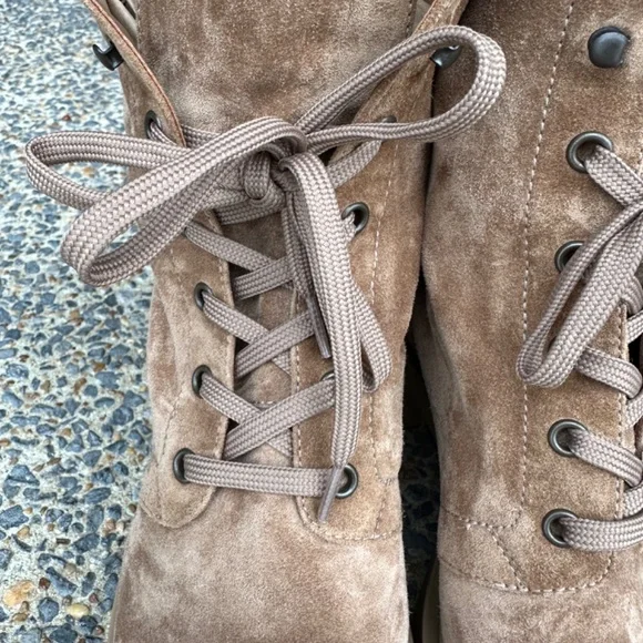 Gianvito Rossi Foster Camel Suede Ankle Boot 38.5 EU - Picture 11 of 13